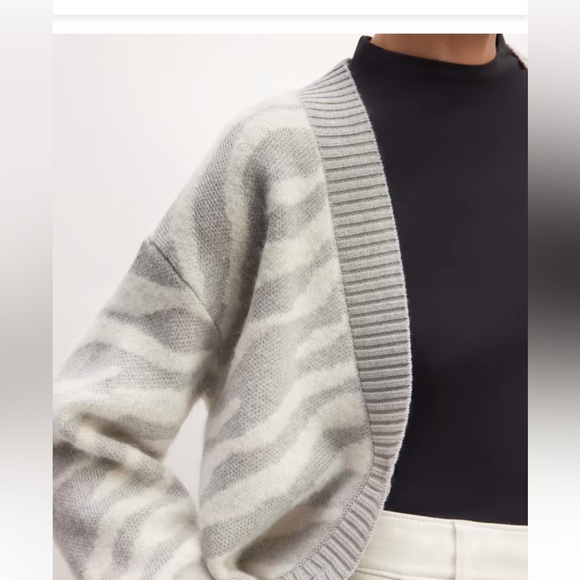 Everlane The Alpaca Tiger Jacquard Cardigan-S-NWT - Picture 3 of 9
